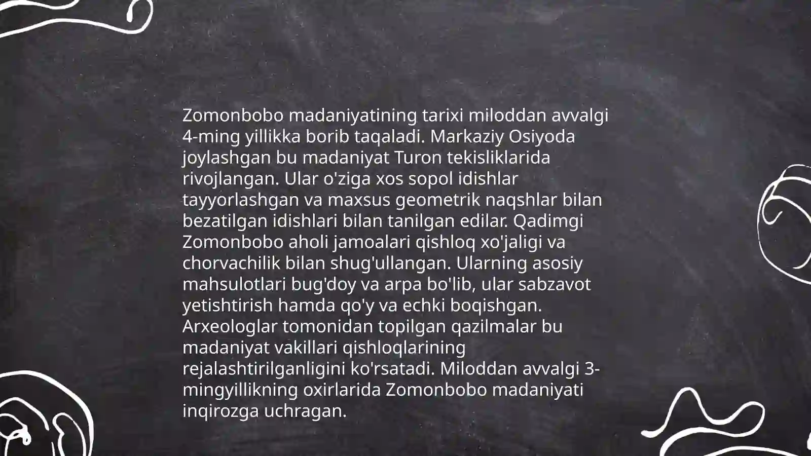 Zomonbobo madaniyati 3