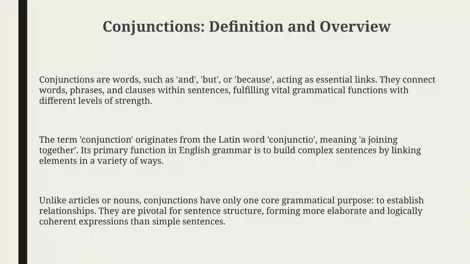 Types of conjunctions 3