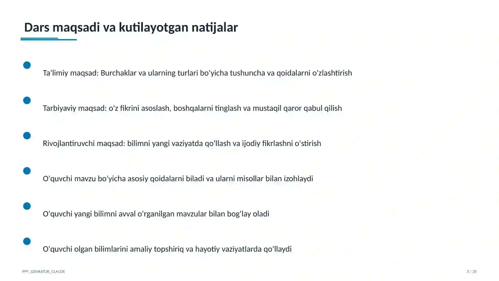Burchaklar va ularning turlari (7-sinf) 3