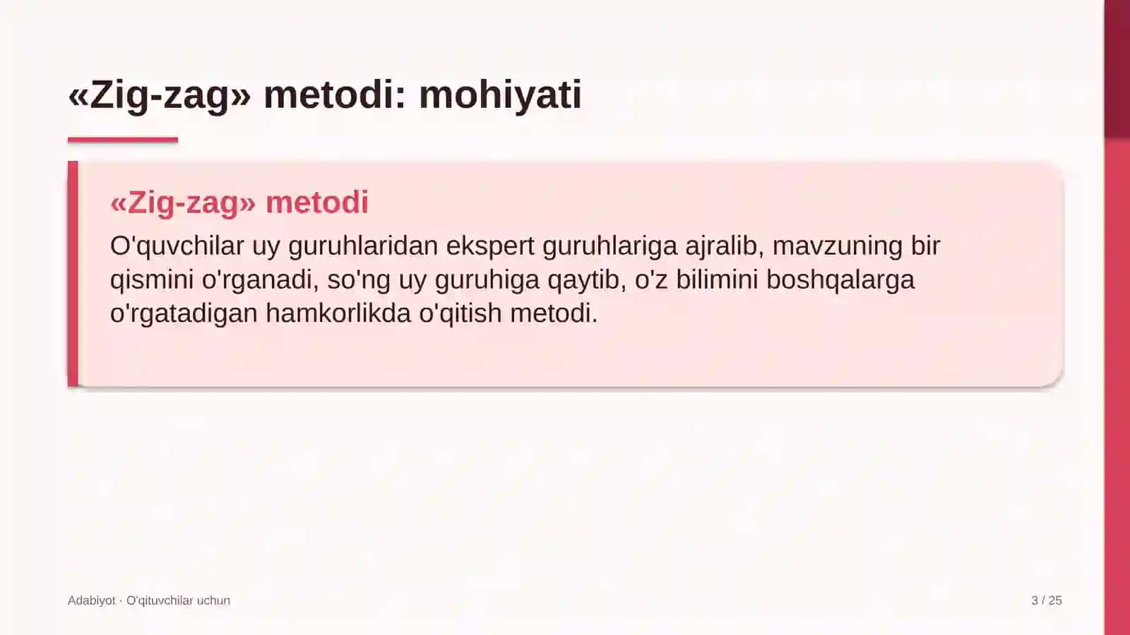 adabiyot darslarida zig zag metodidan foydalanish 9743 3
