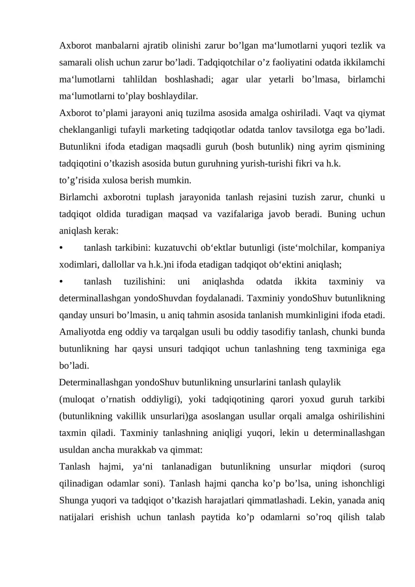 Turizm xizmatlar bozorining marketing tadqiqotlari 3