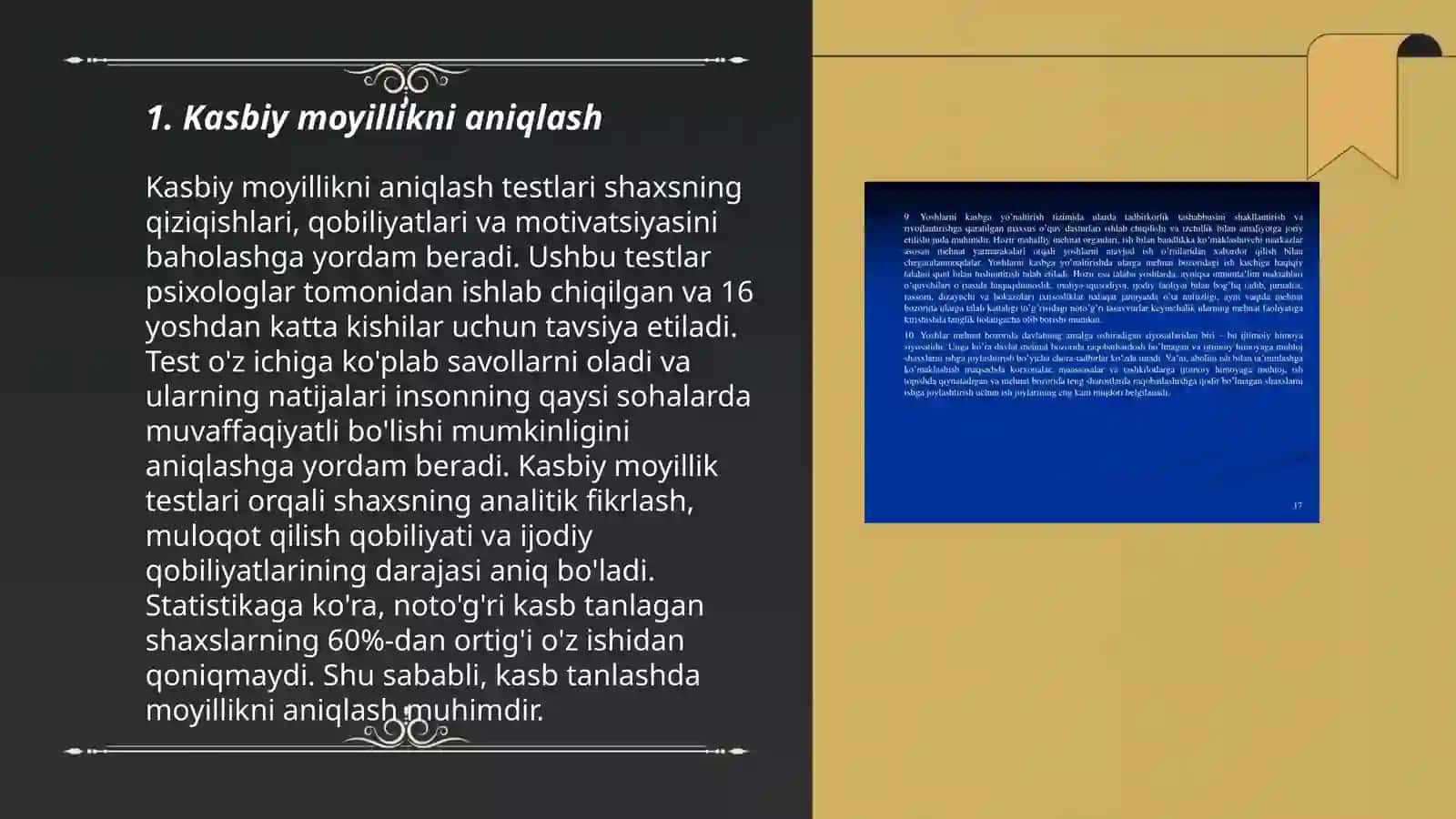 Kasbga yo’naltirish psihodiagnostikasi 3