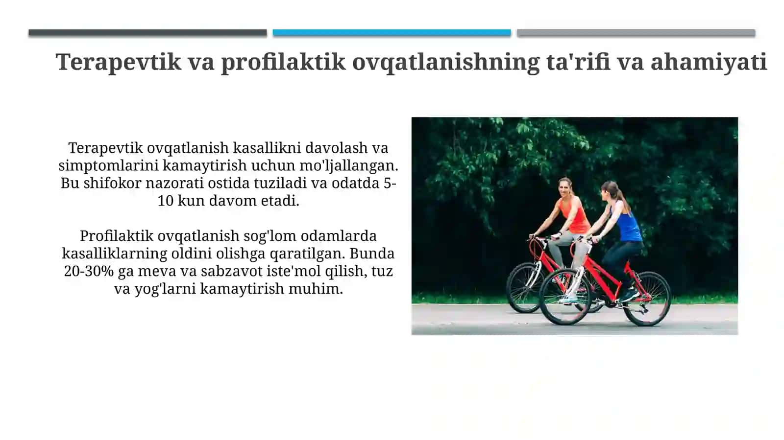 Davolovchi profilaktik ovqatlanish va uning ahamiyati 3