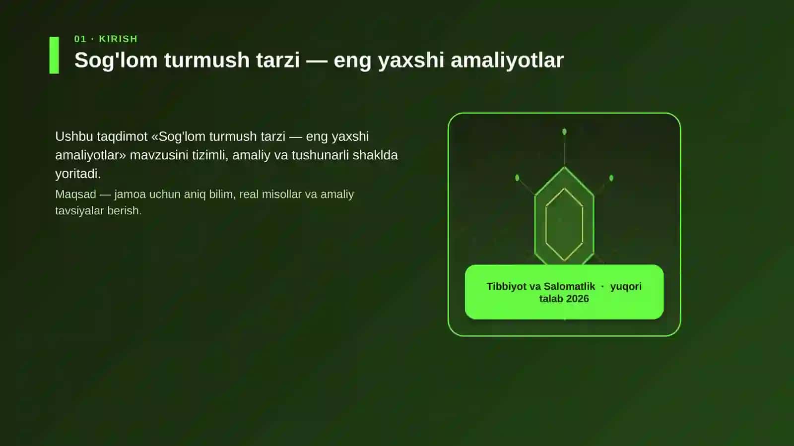 Sog'lom turmush tarzi — eng yaxshi amaliyotlar 3