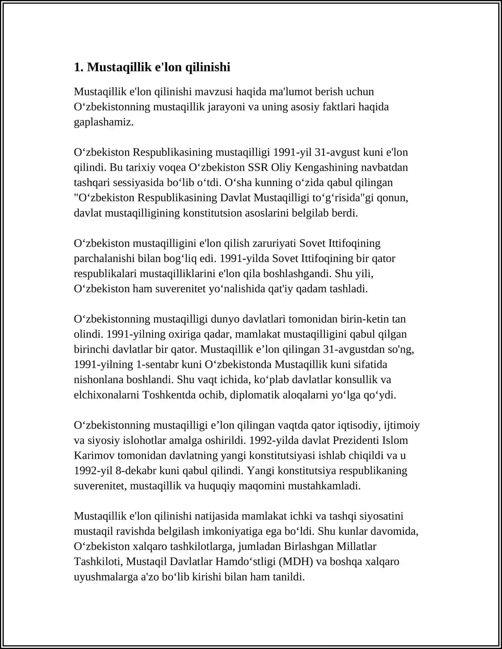 O'ZBEKISTON RESPJBLIKASING TASHKIL TOPISHI VA RIVOJLANISHI 3