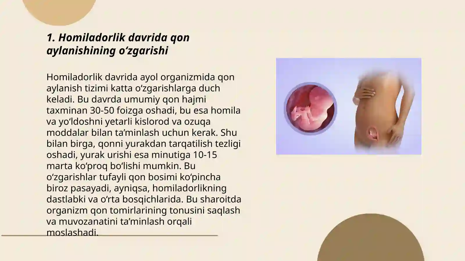 Homilada qon aylanishi 3