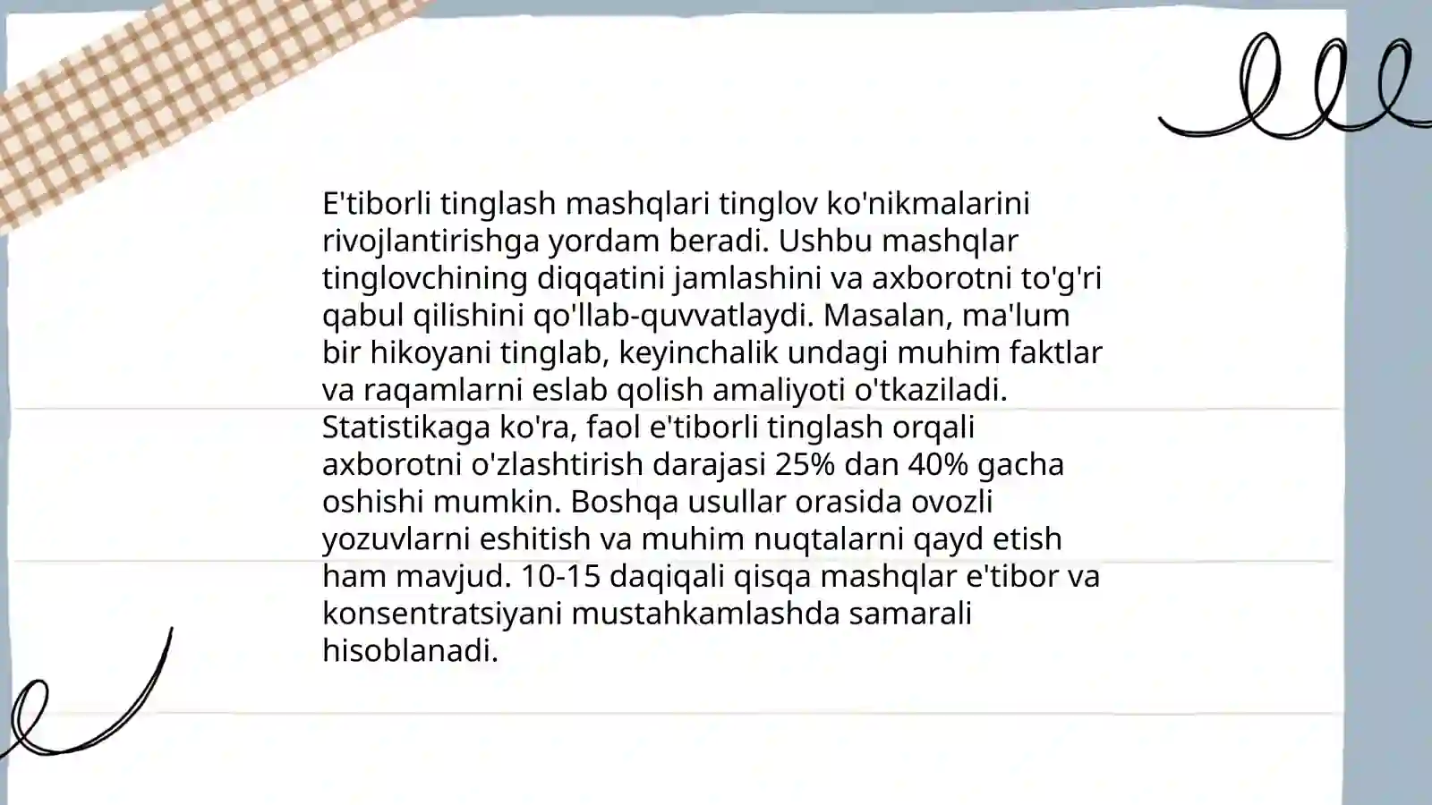 Diqqatni rivojlantiruvchi psixologik mashgʻulotlar 3