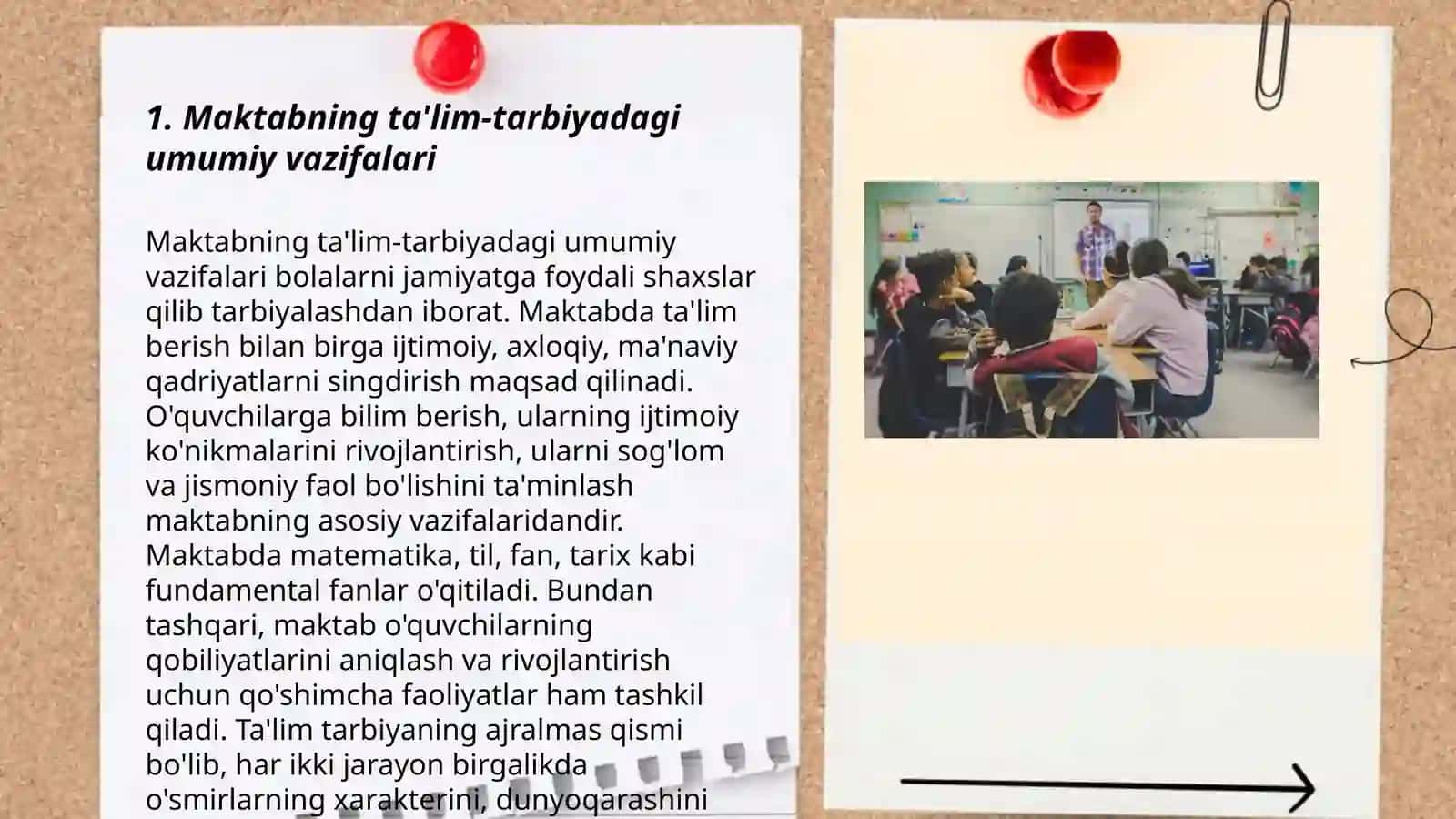 Maktabning ta'lim-tarbiyadagi umumiy vazifalari 3