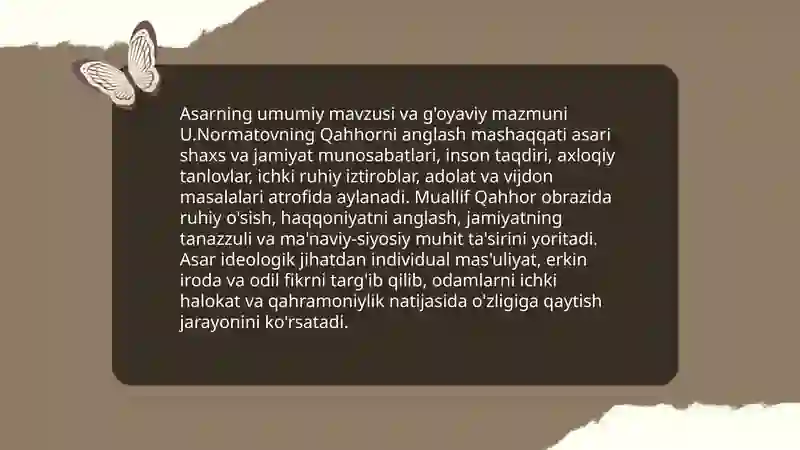 Qahhorni anglash mashaqqati 3