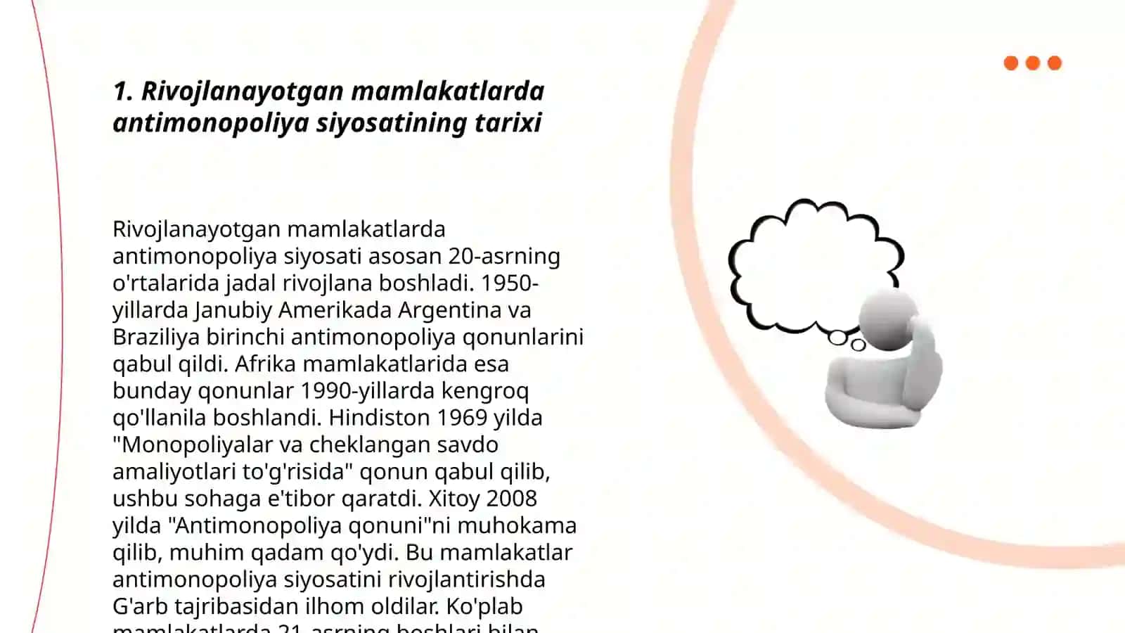 Rivojlangan mamlakatlarda antimonolop siyosatni amalga oshirishini tajribalari 3