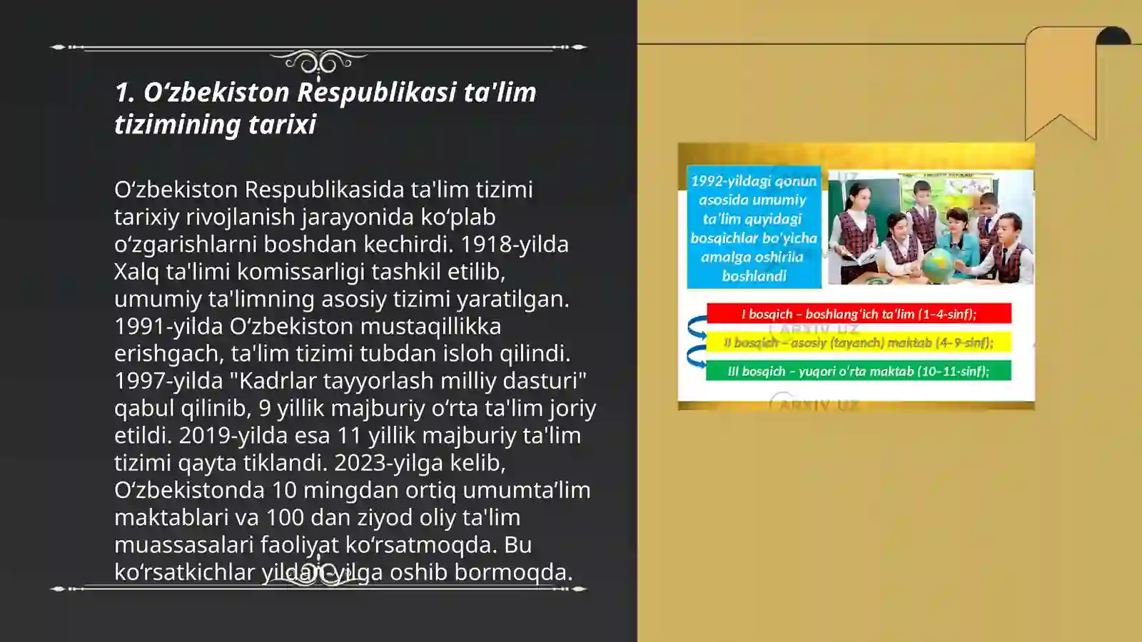O‘zbekiston Respulikasi ta‘lim tizimi 3