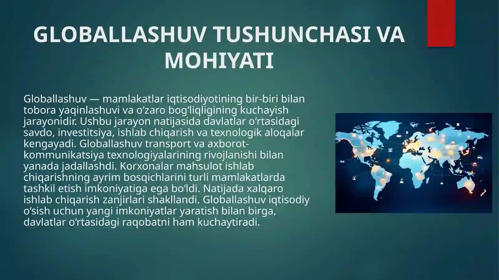 Globallashuv va xalqaro savdoning rivojlanish tendensiyalari 3