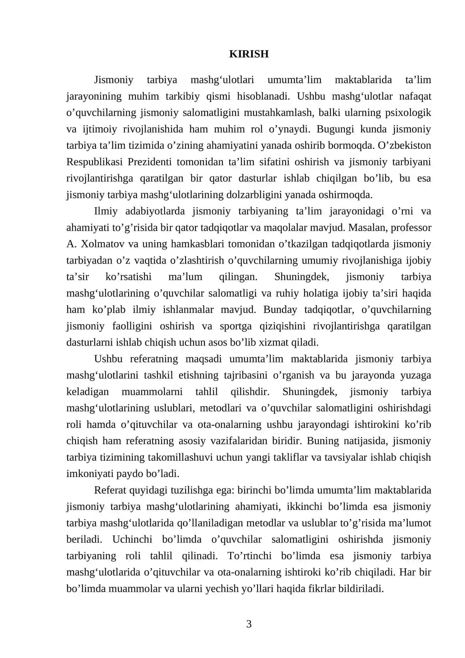 Umumtaʼlim maktablarida jismoniy tarbiya mashgʻulotlarini tashkil etish tajribasi 3