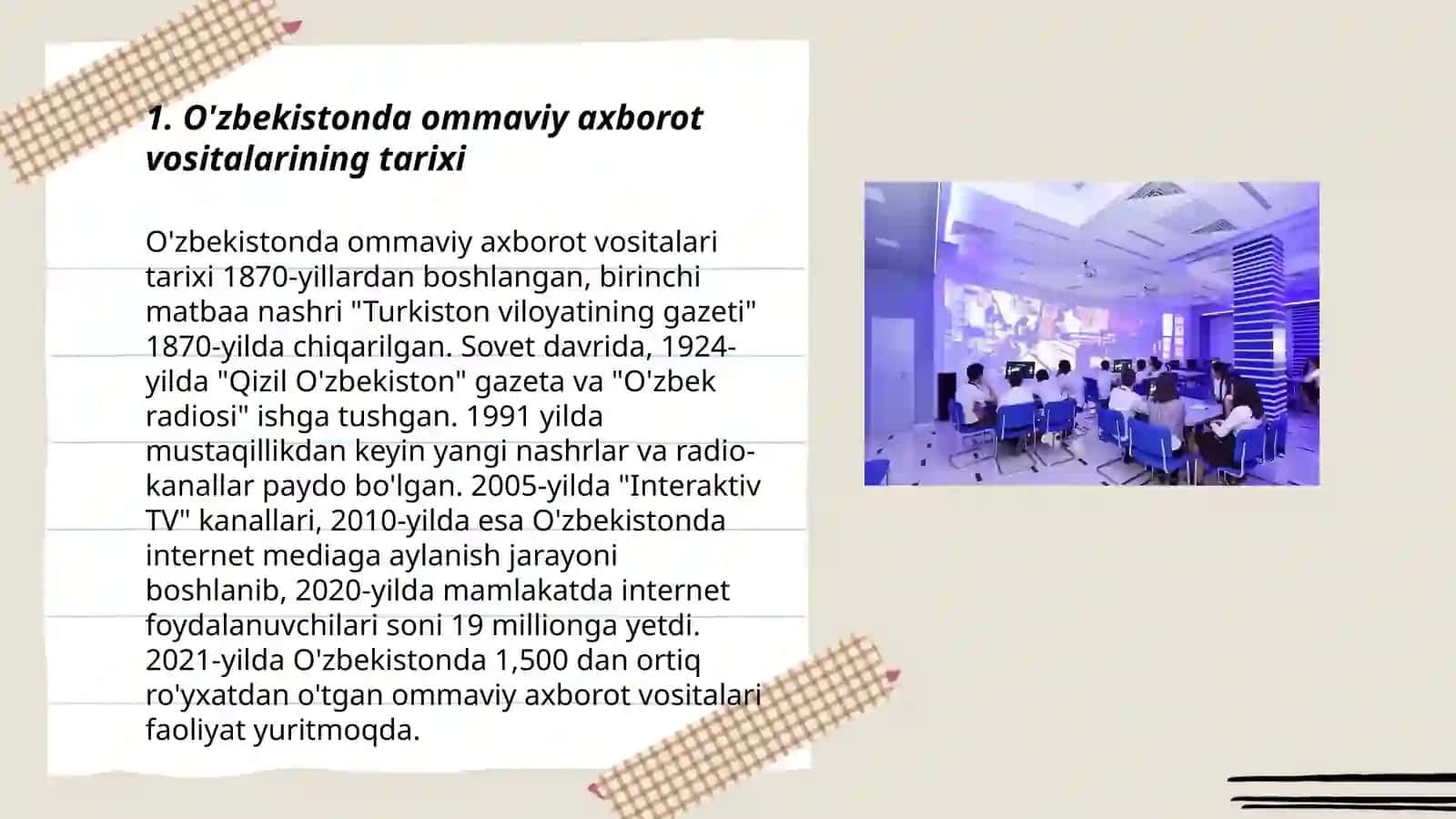 O‘zbekistonda ommaviy axborot vositalarining faoliyati 3