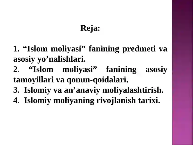 Islom moliyasi 3
