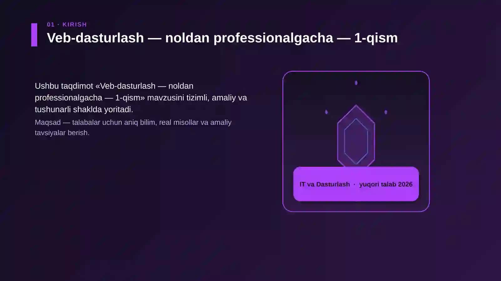 Veb-dasturlash — noldan professionalgacha — 1-qism 3