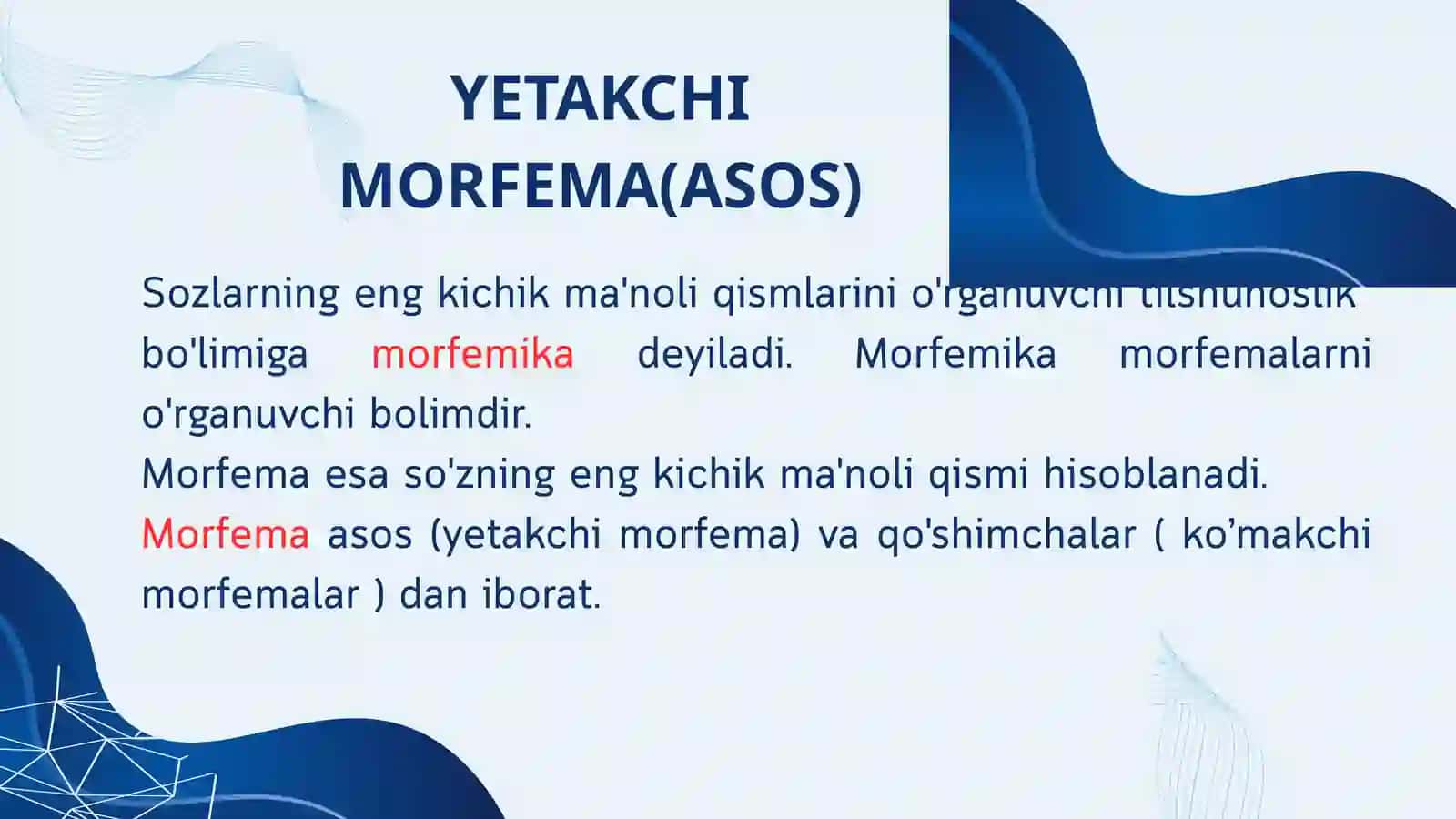 MARFEMIKA. (SOʻZ TARKIBI) 3