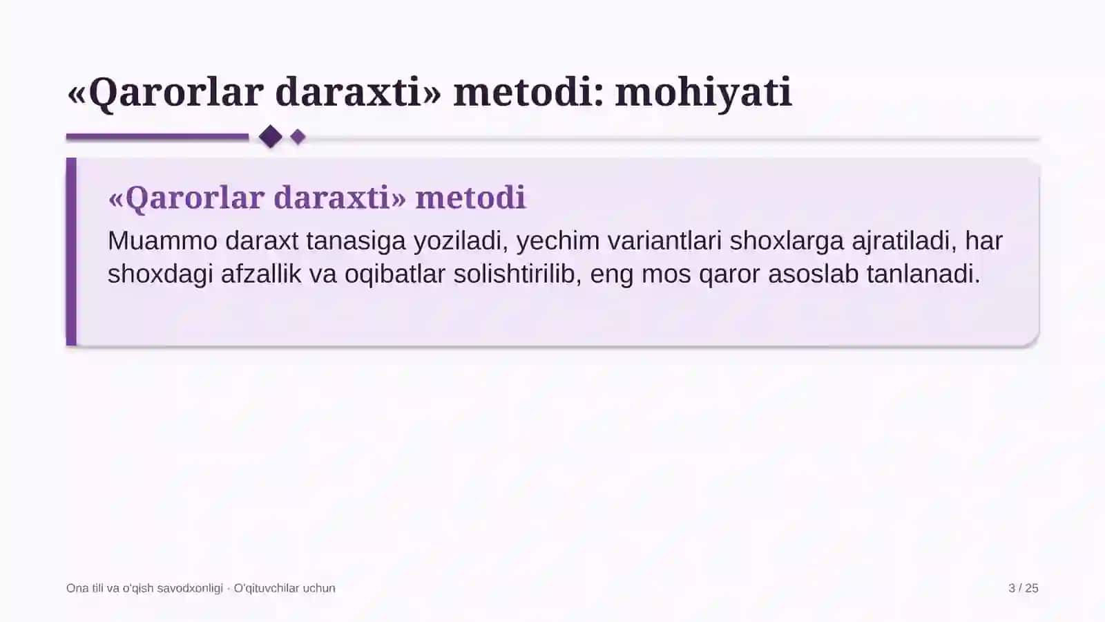 ona tili va o'qish savodxonligi darslarida qarorlar daraxti metodidan foydalanish 1027 3