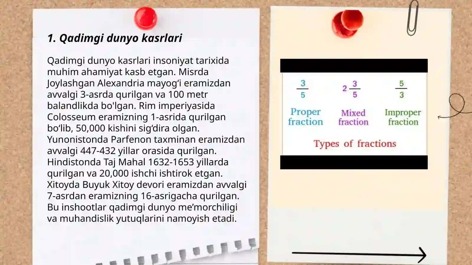 Kasrlar haqida tushuncha 3