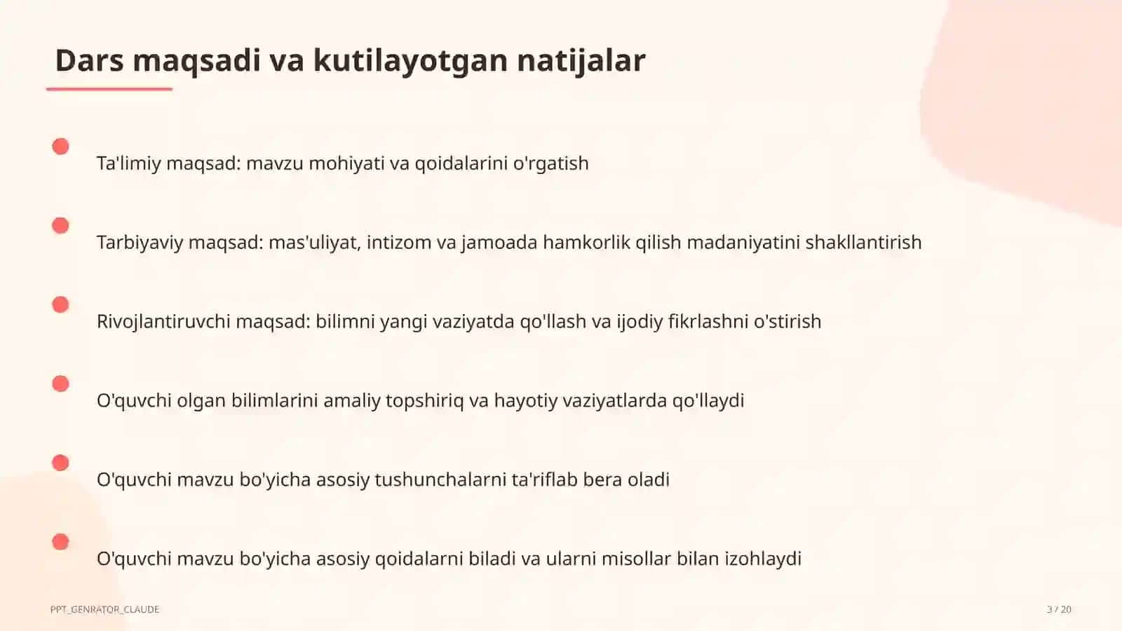 Word dasturida hujjat yaratish (6-sinf) 3