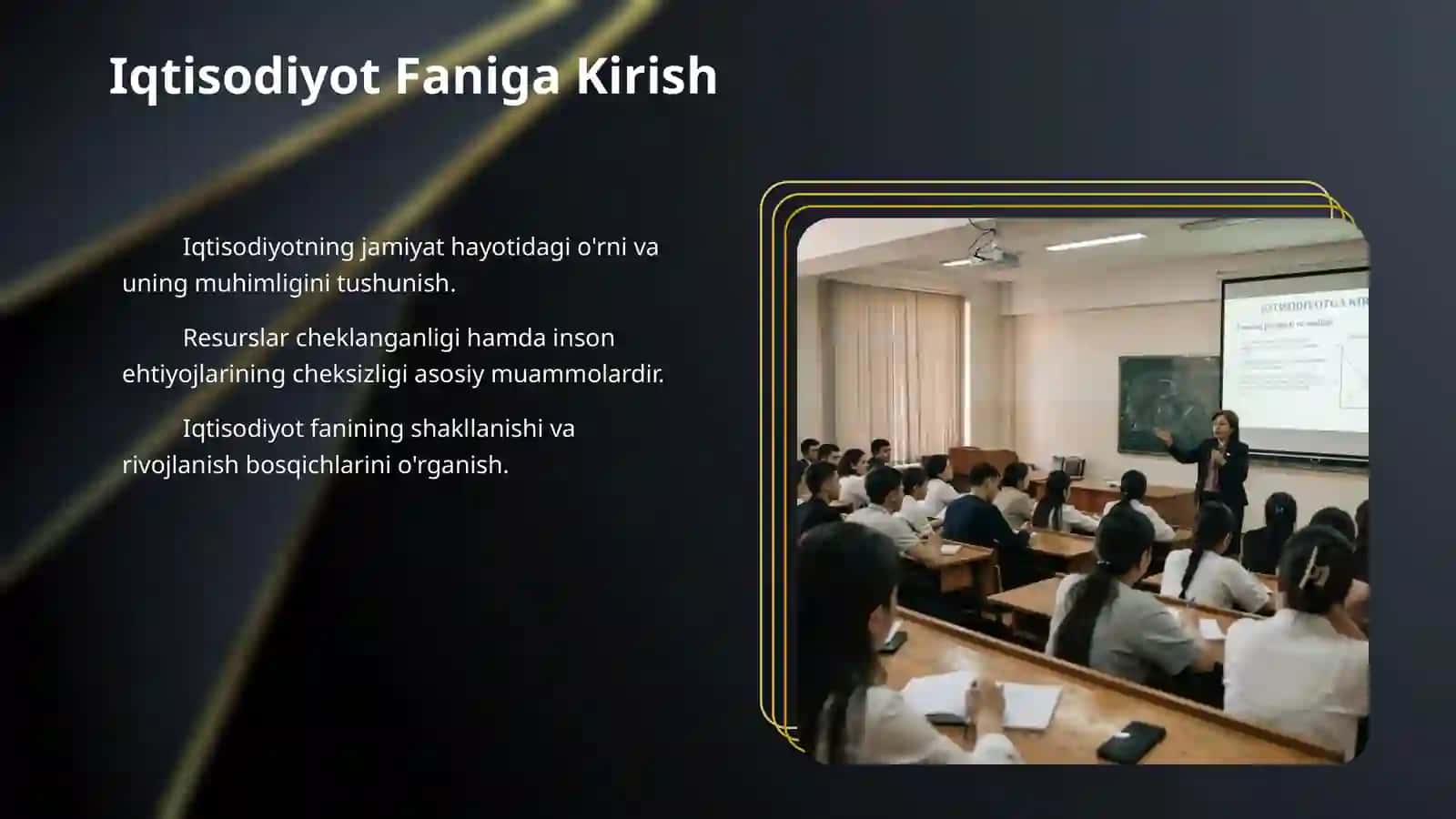 Iqtisodiyotga kirish. Fanning predmeti va usullari. 3