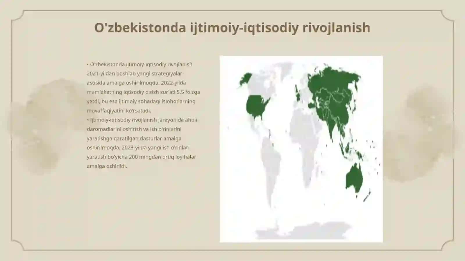 Oʻzbekistonda ijtimoiy sohada amalga oshirilayotgan òzgarishlar mazmun va mohiyati 3