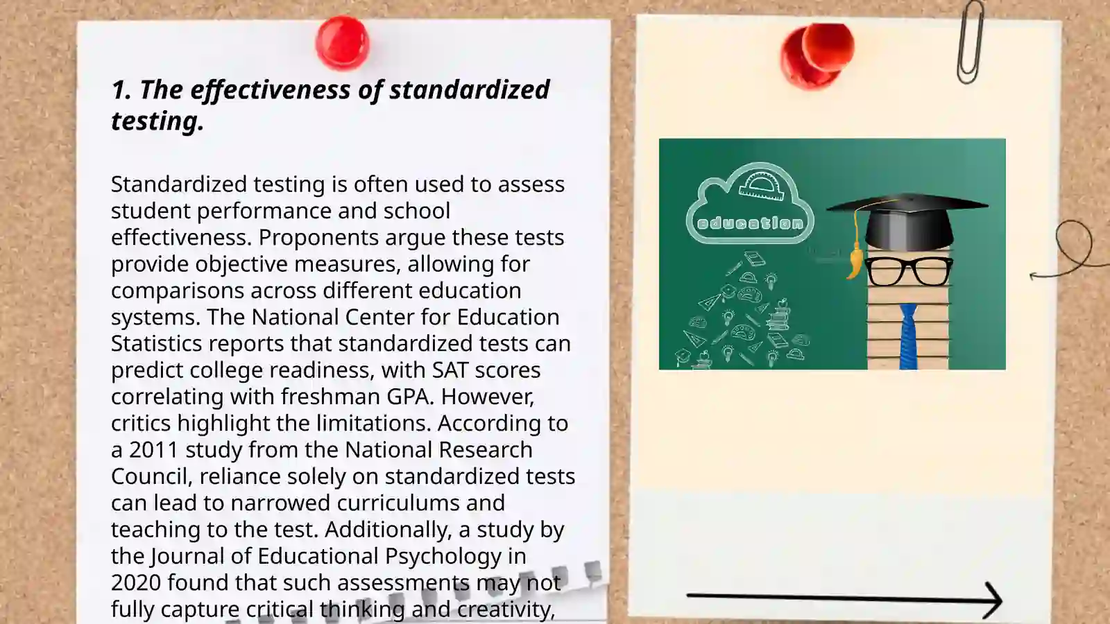 The Effectiveness of Standardized Testing 3