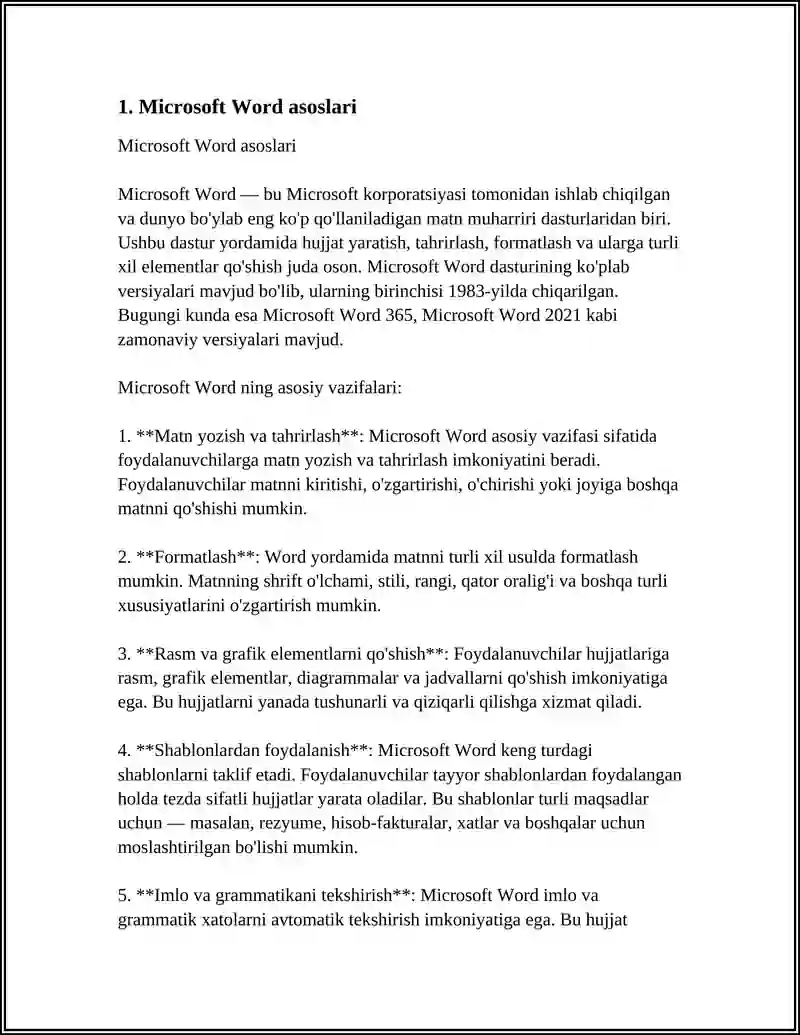 Microsoft Word asoslari 3