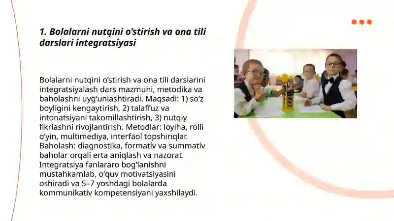 Bolalarni nutqini o’stirish fanining fanlar kesimida tutgan o’rni 3