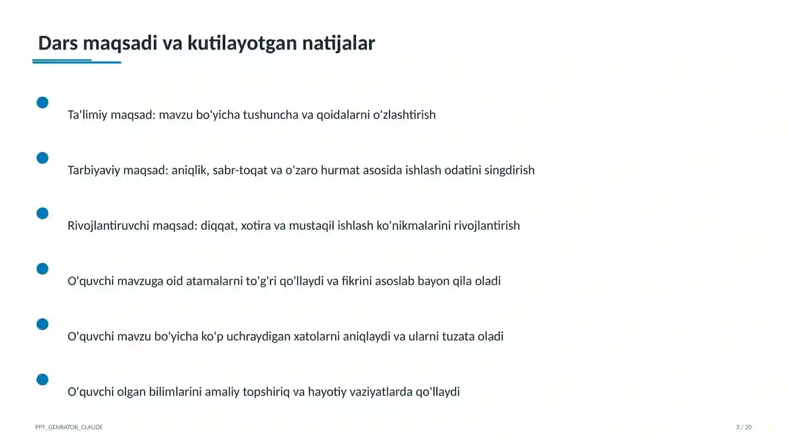 Uy hayvonlari va yovvoyi hayvonlar (1-sinf) Boshlang'ich sinf: Tabiatshunoslik (1– 4) — ochiq dars uchun 3