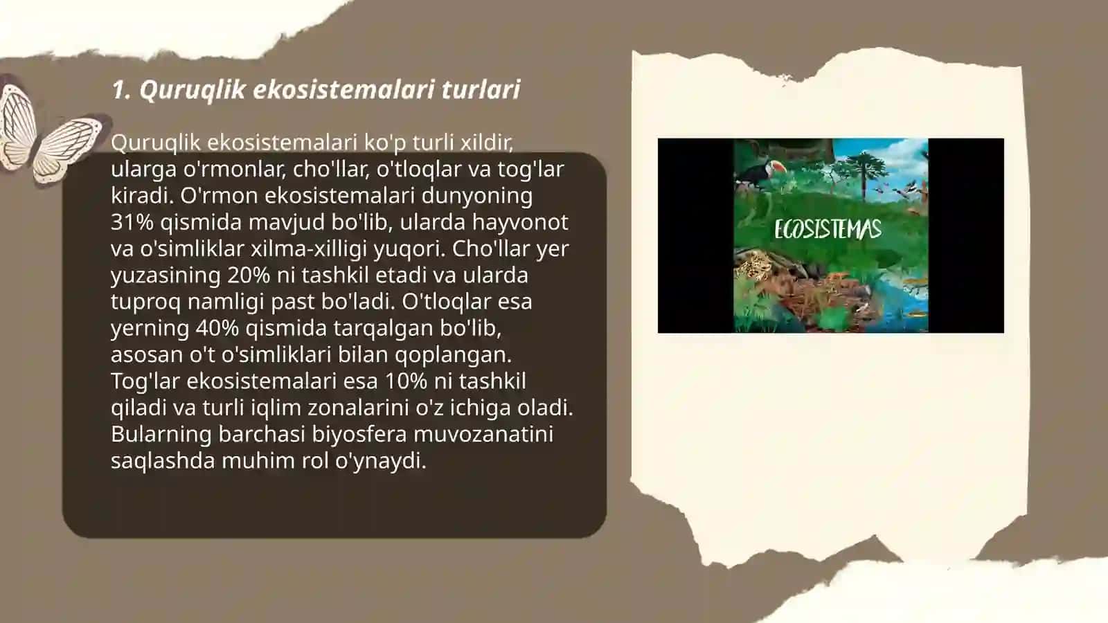 Quruqlik va suv ekosistemalari 3