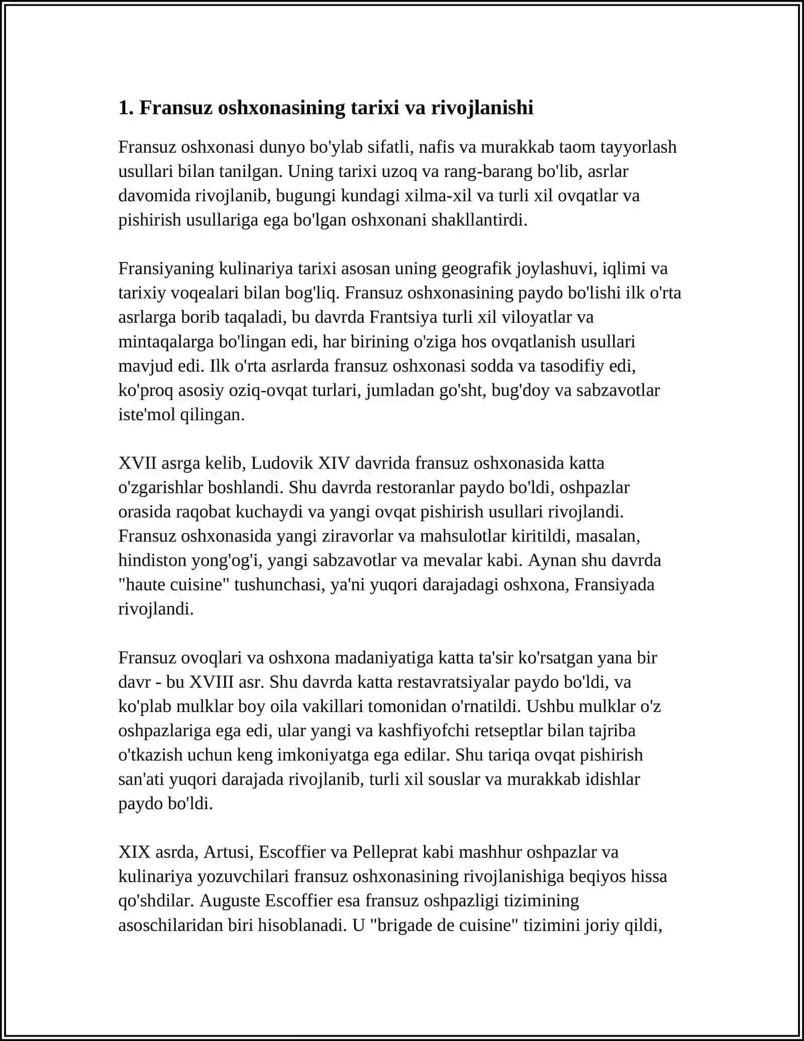 FRANSUZ OVQATLANISHIGA XOS XUSUSIYATLAR 3