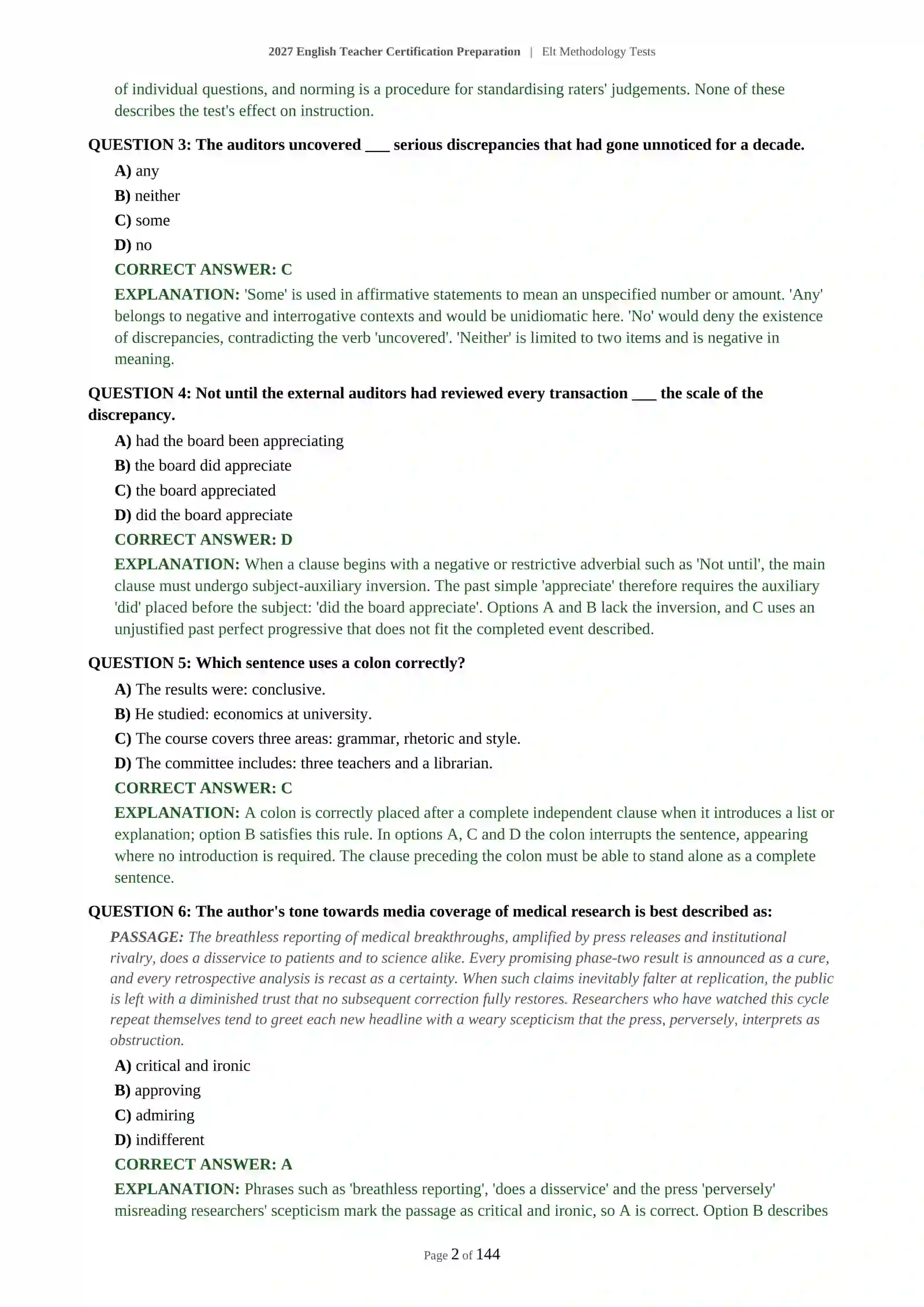 ELT Methodology Tests 3