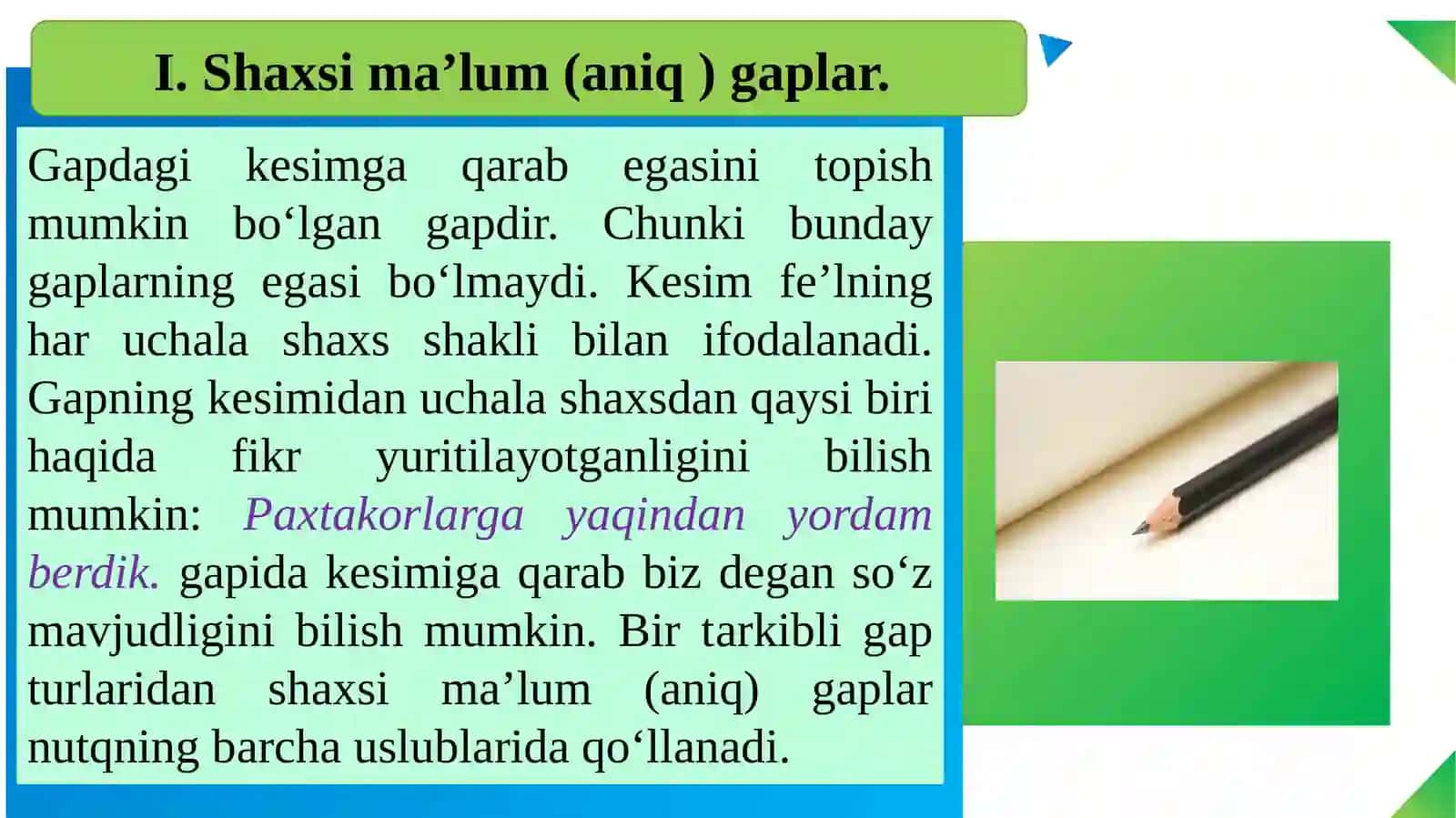 Bir bosh boʻlakli gaplarning uslubiy roli. Toʻliqsiz gaplarning matn tarkibidagi oʻrni 3