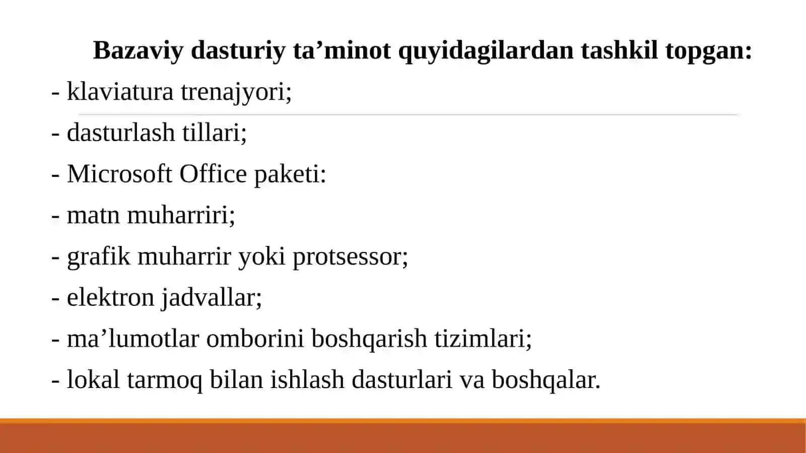 O‘qitishning dasturiy ta‘minoti 3