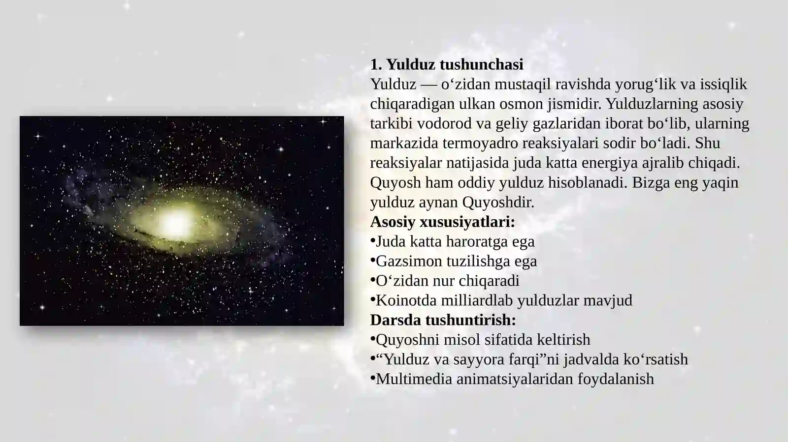 “Yulduzlar”bobinio‘qitishmetodikasi 3