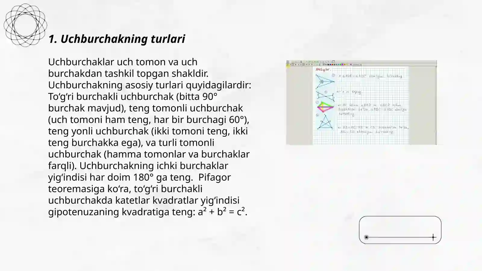 Uchburchaklar va ularning xossalari 3