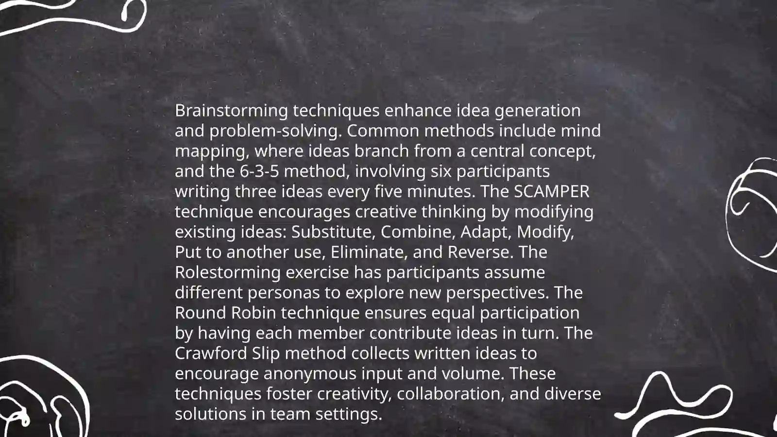 Techniques for idea generation 3