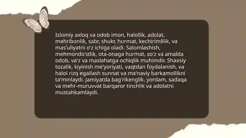 Islom qadriyatlari va ma'rifati 3