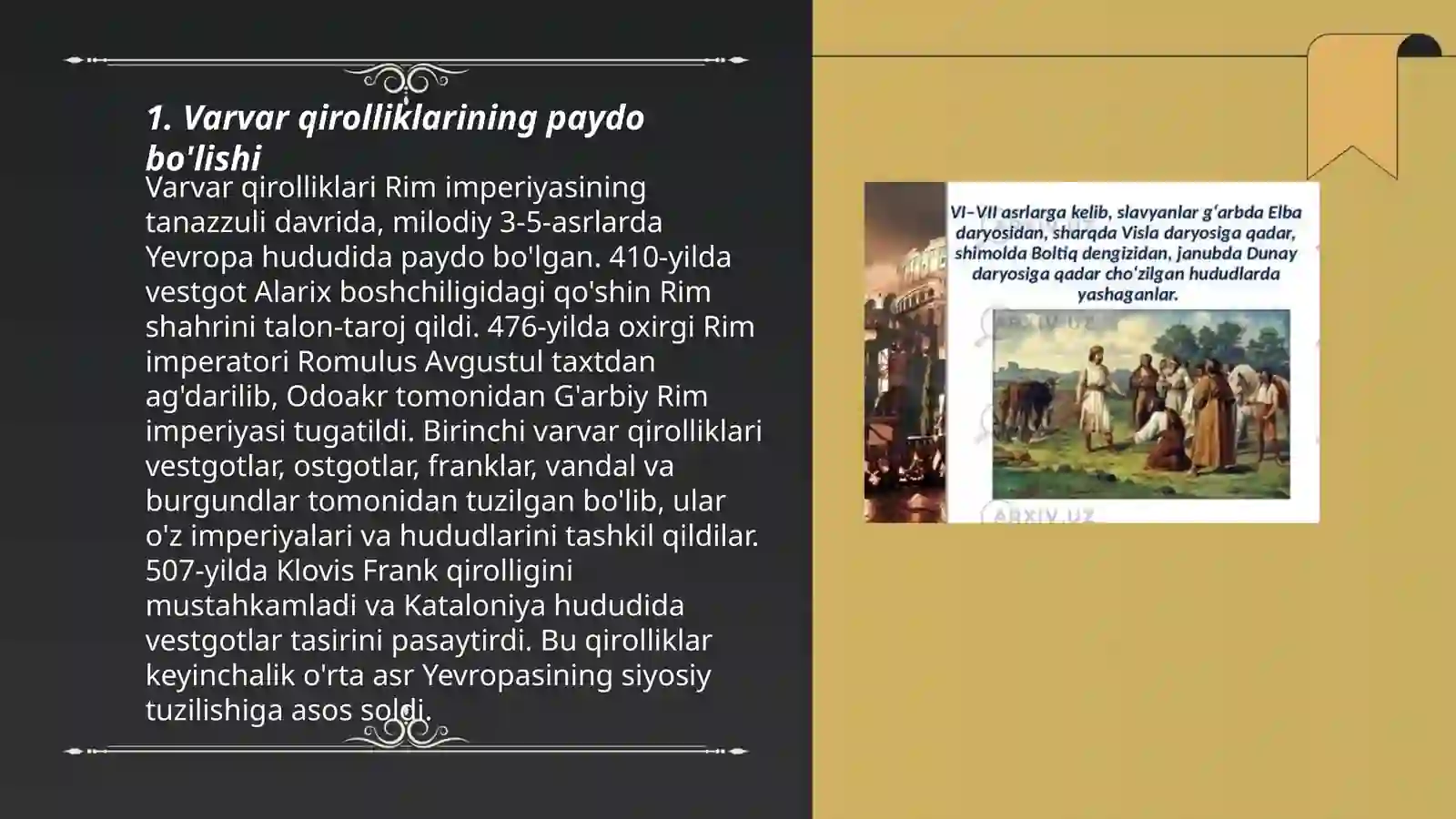 Varvar qirolliklarining tashkil topishi 3