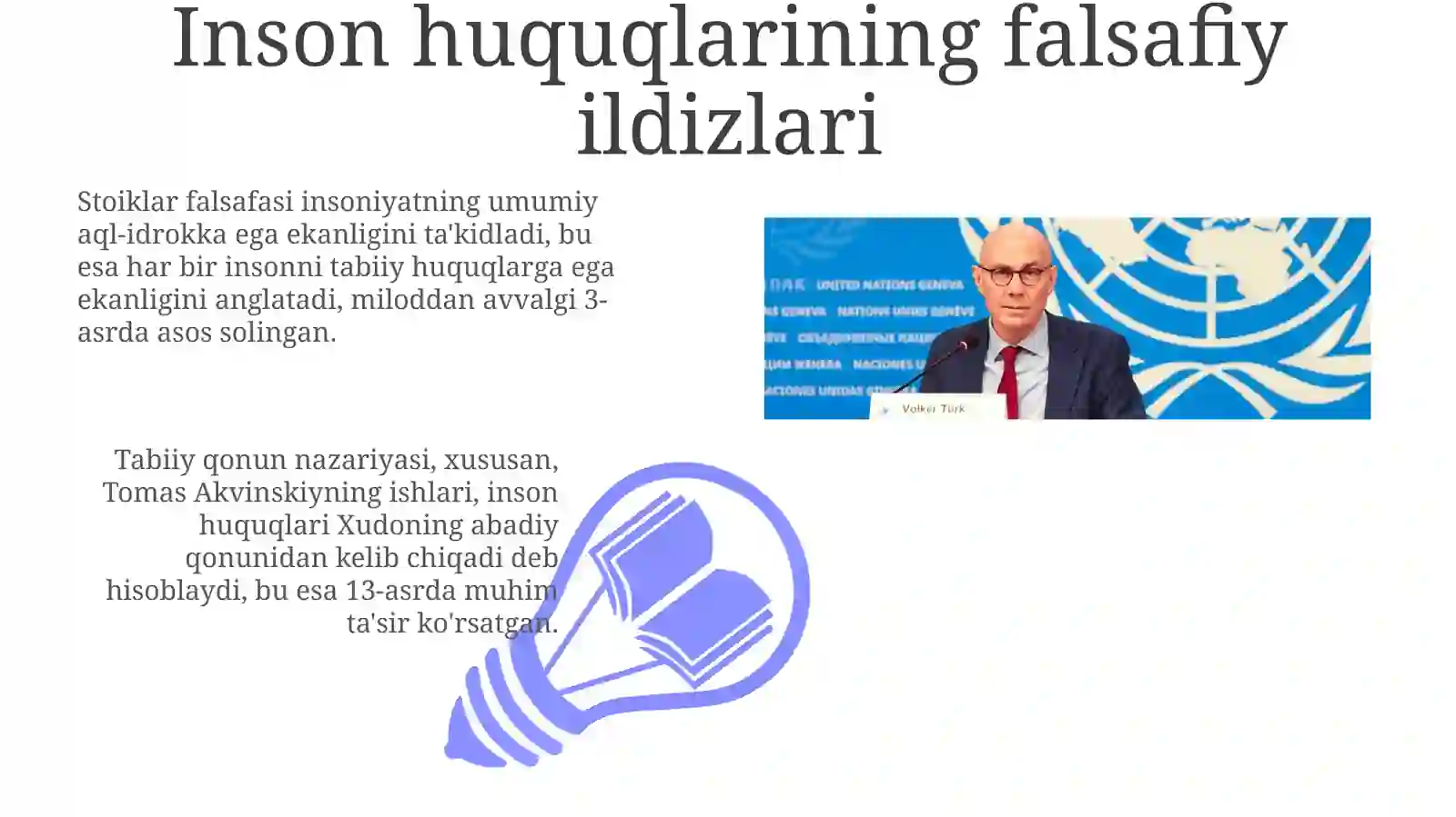 Inson huquqlari qadriyatining tarixiy rivojlanishi 3