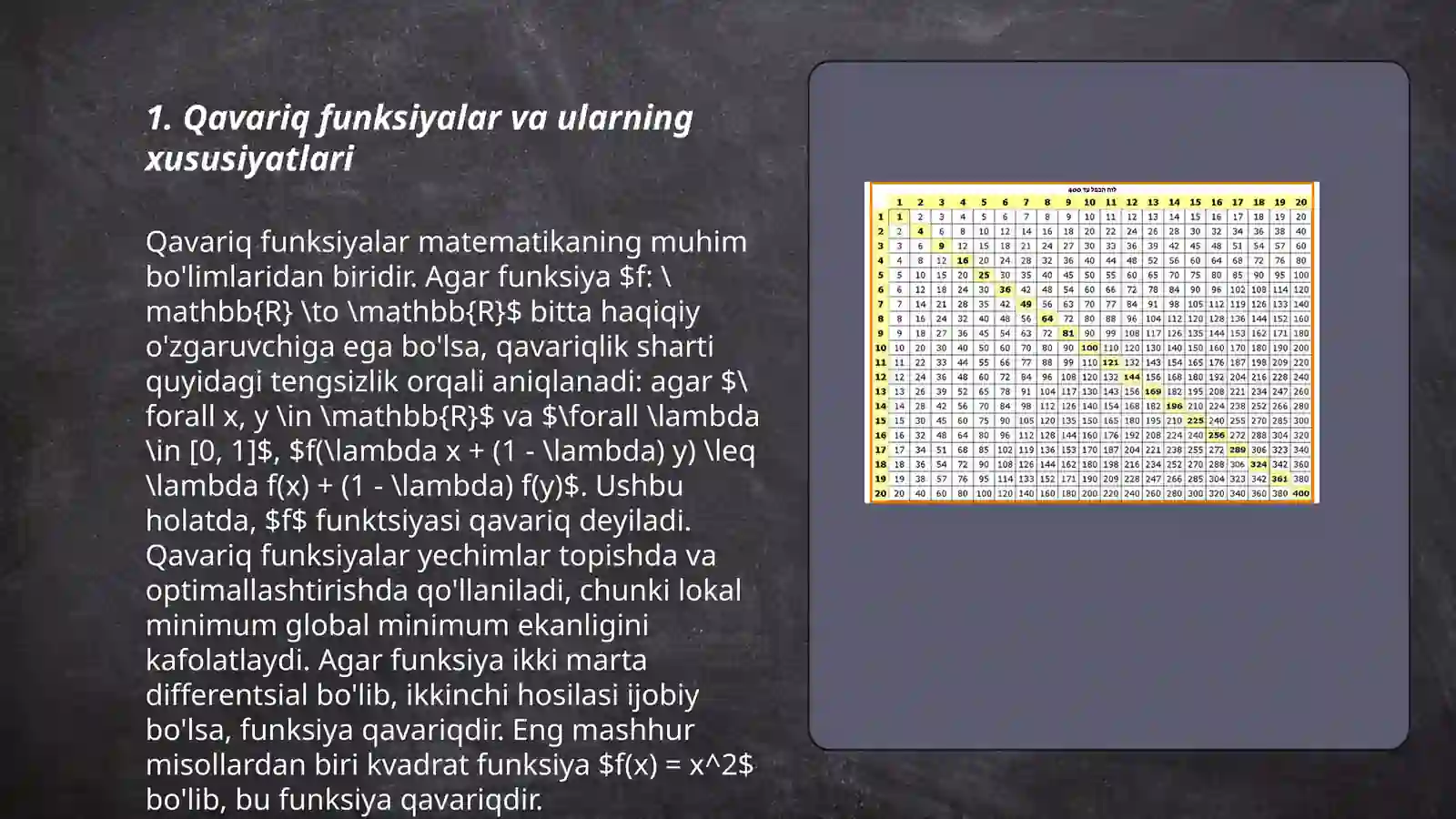 Qavariq toʻplamlar 3