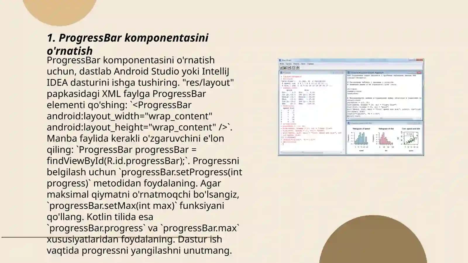 ProgressBar komponentasi 3