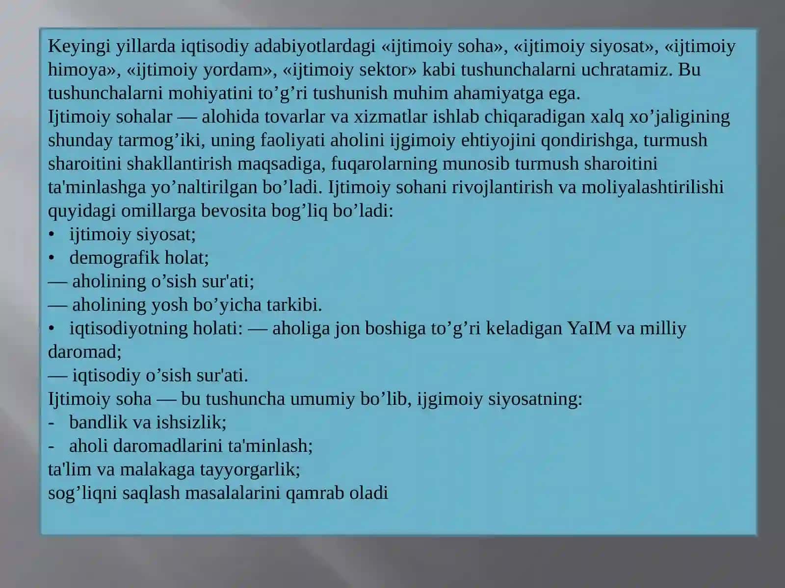 TARIXfaqultetiMG’yo`nalishi102-gurux talabasiMadrahimovHamidningKichikbiznesvahususiytadbirkorlikfanidanTAQDIMOTI 3