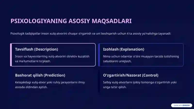 PSIXOLOGIYA FANINING MAQSADI VA VAZIFALARI 3