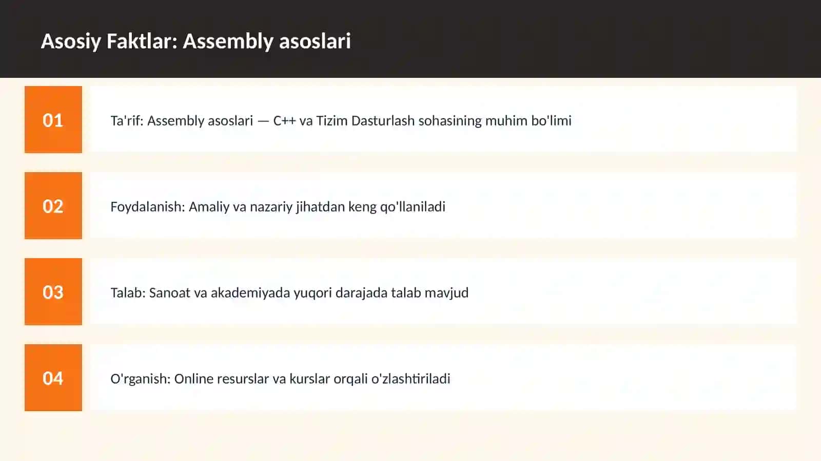 Assembly asoslari 3