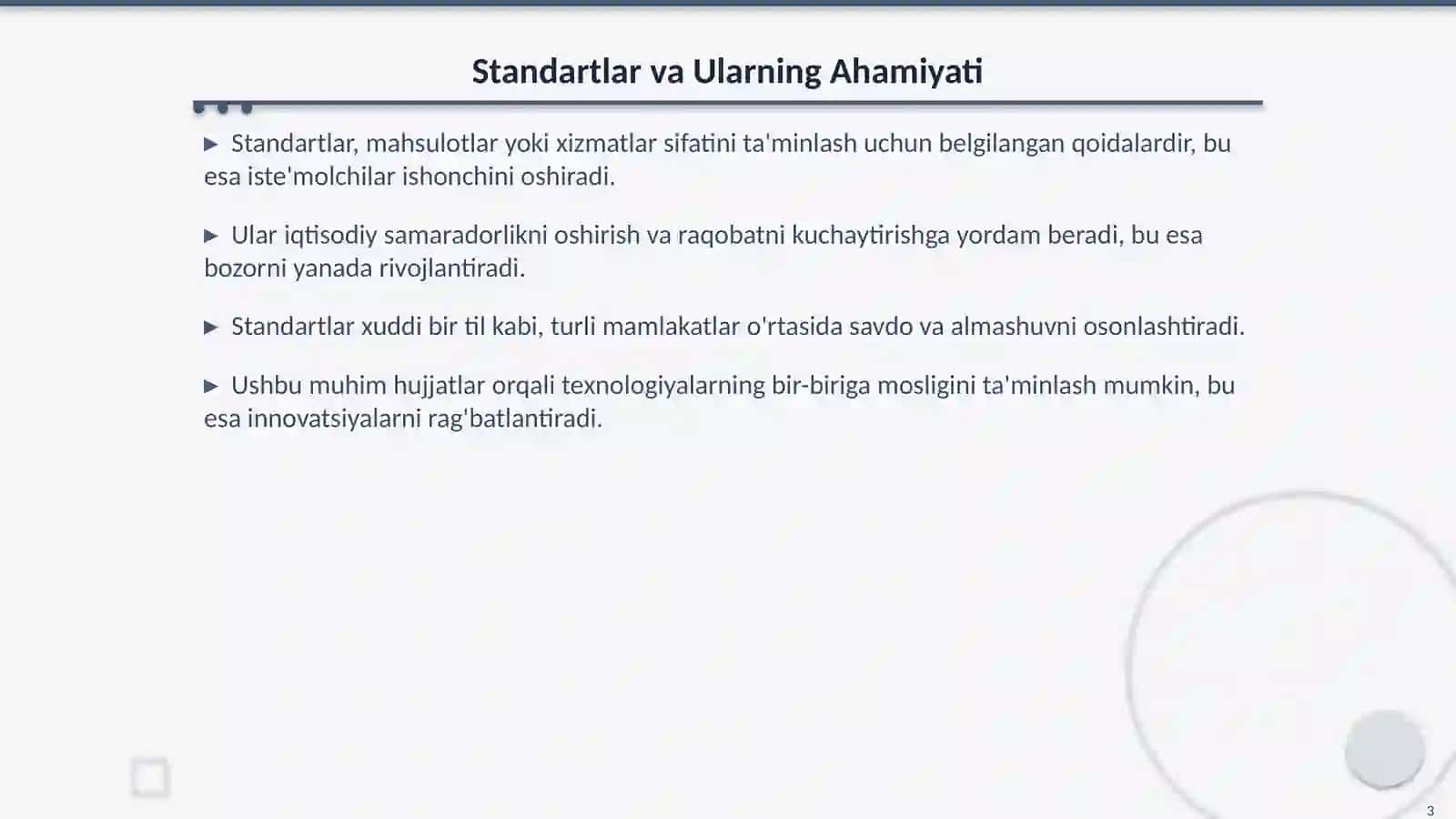 Standartlar: Muhim Asoslar va Ularning Turlari 3