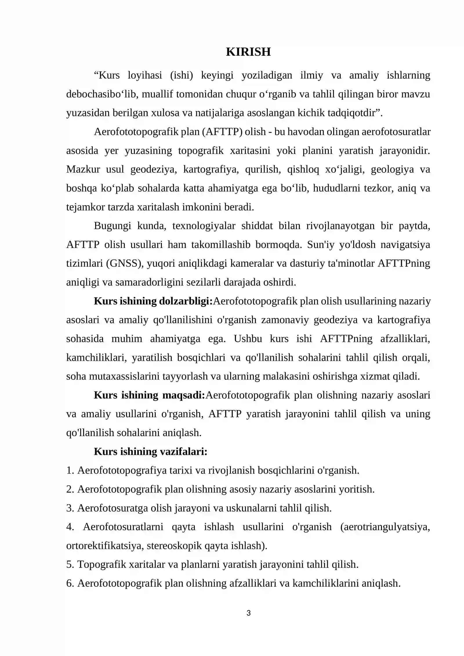 Aerofototopografik plan olish 3