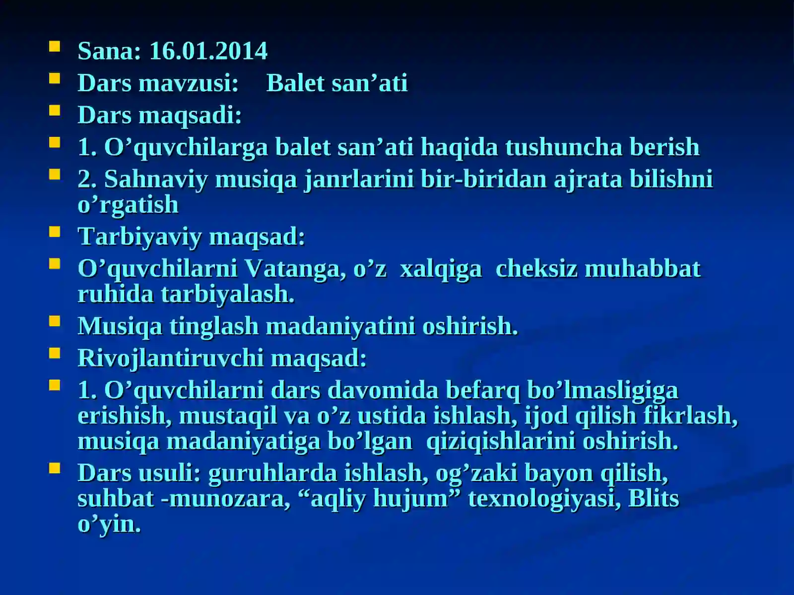 Balet san’ati” 3
