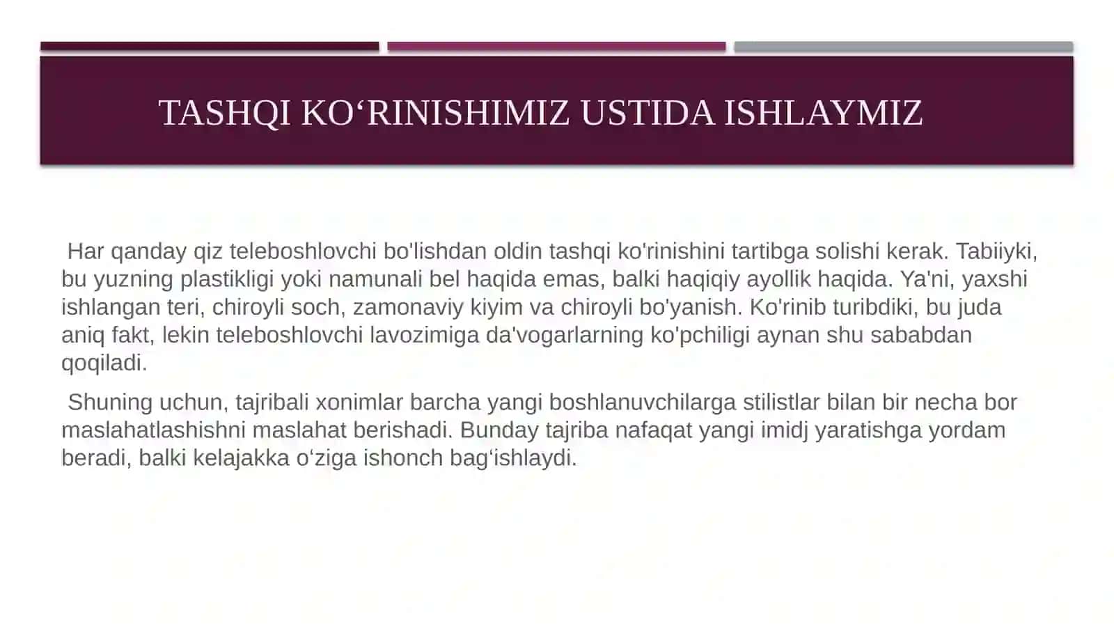TELEBOSHLOVCHI XUSUSIYATLARI 3